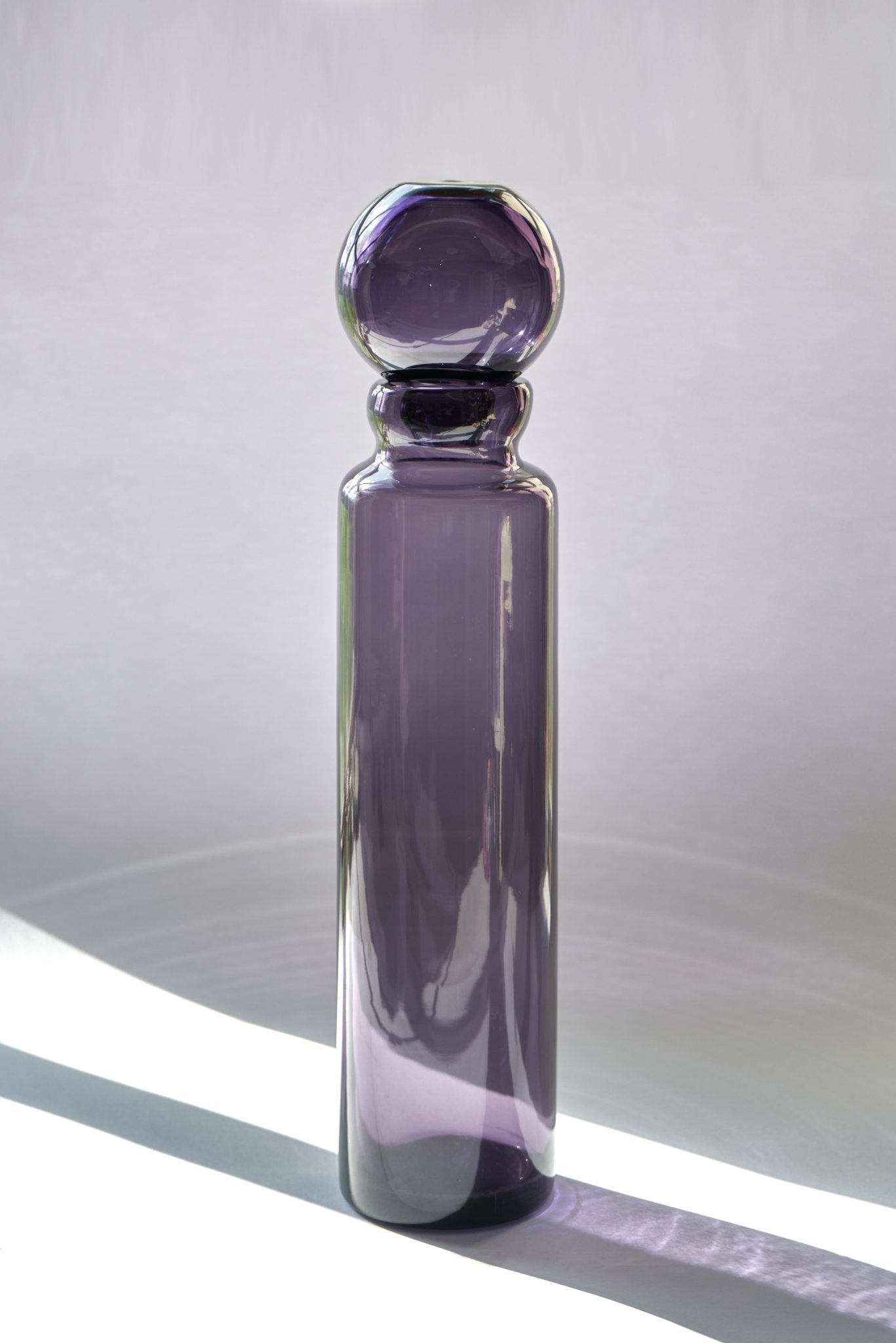 Carafe cylindrique en cristal soufflé à la main Amalfi - STUDIO BOJOLA - La Maison MilanaiseAMALFI - 2Violet