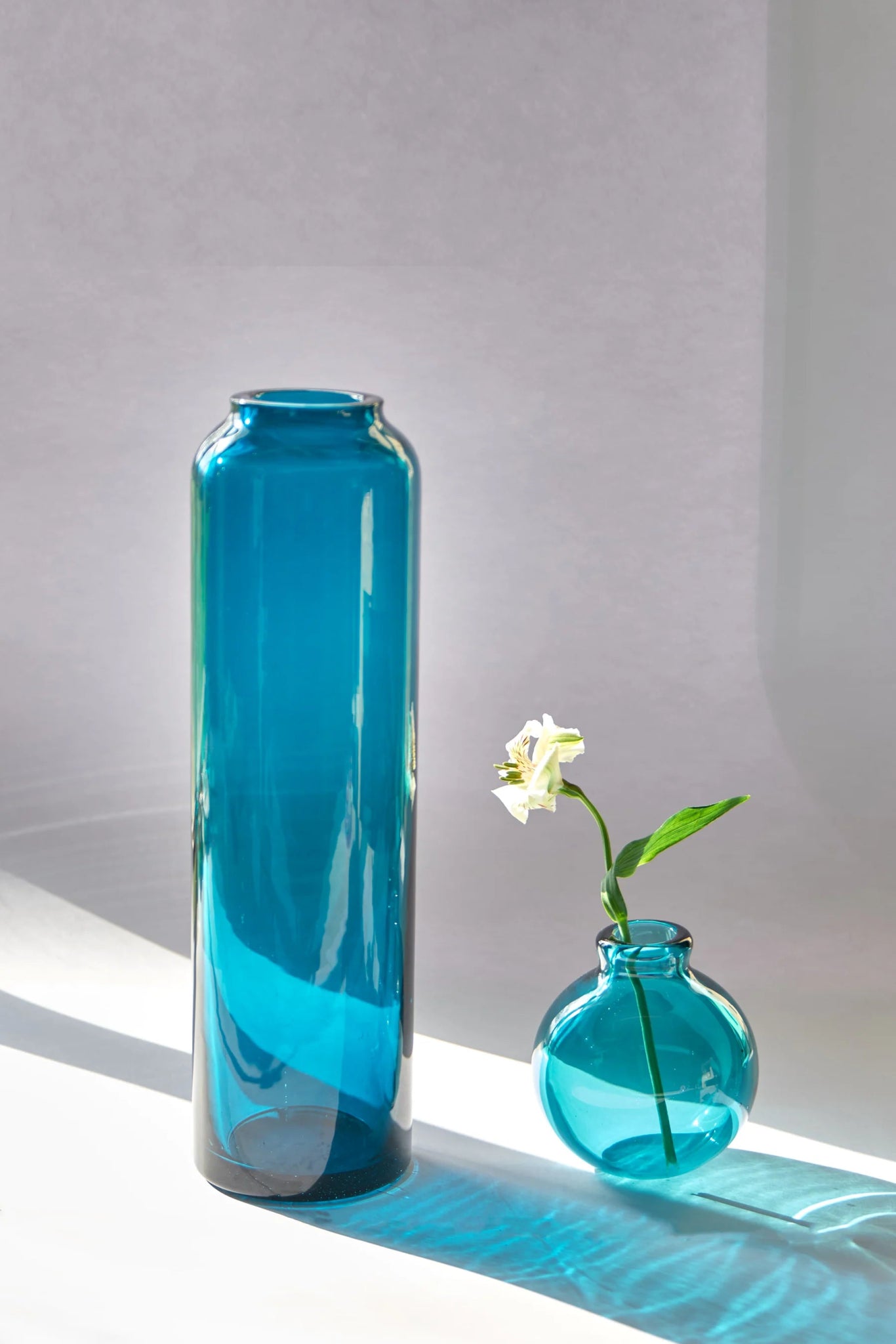 Carafe cylindrique en cristal soufflé à la main Amalfi - STUDIO BOJOLA - La Maison MilanaiseAMALFI - 1Transparent