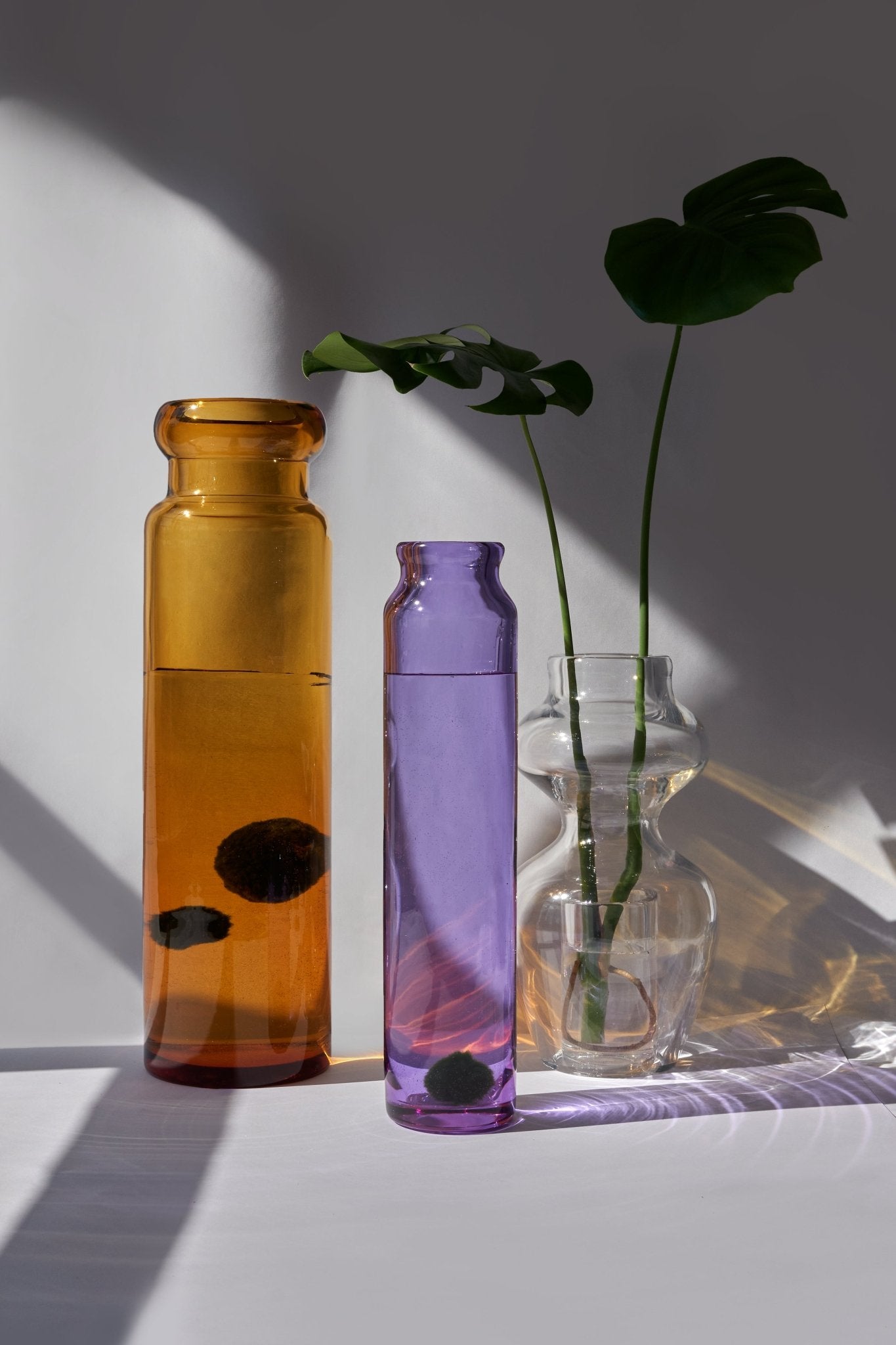 Carafe cylindrique en cristal soufflé à la main Ustica - STUDIO BOJOLA - La Maison MilanaiseUSTICACARAFE