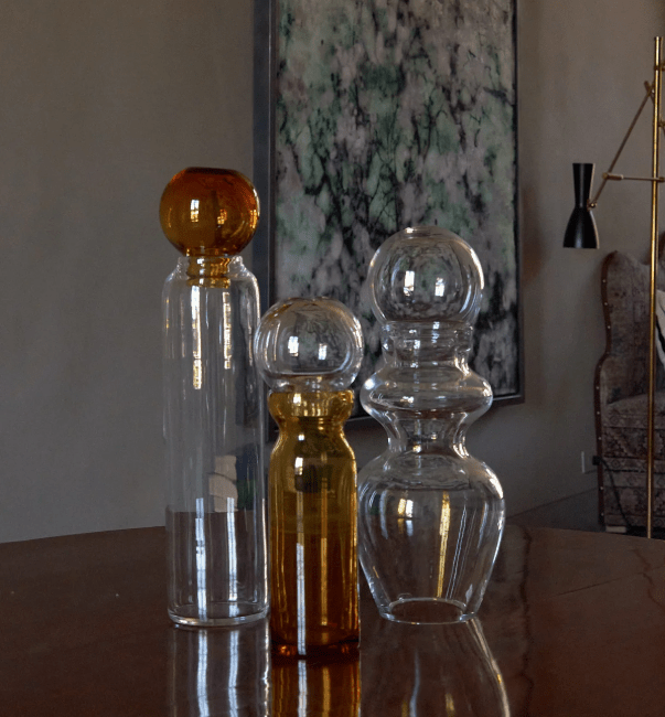 Carafe en cristal soufflé à la main - STUDIO BOJOLA - La Maison MilanaiseALICUDICARAFE