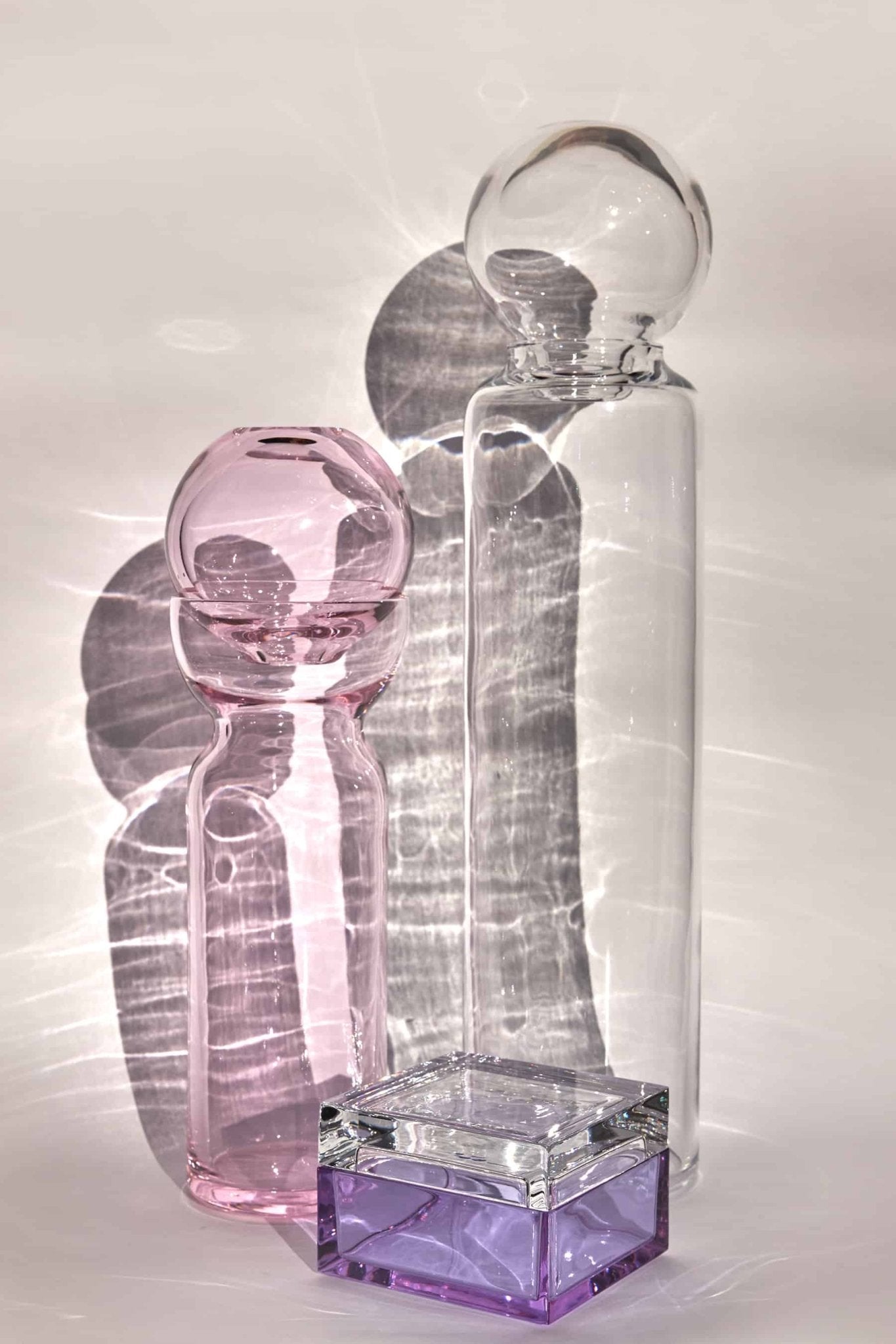 Carafe en cristal soufflé à la main - STUDIO BOJOLA - La Maison MilanaiseLICATA - 1Transparent