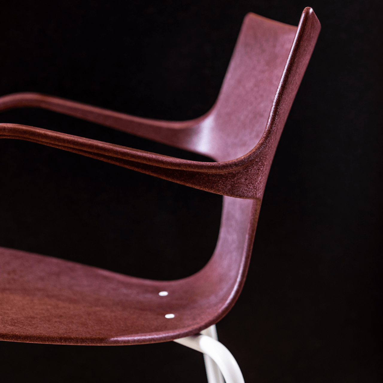 Chaise bordeaux en plastique recyclé et métal Erbi - STILFIBRA - La Maison MilanaiseSTILSS0101698/STILSB2402751Noir