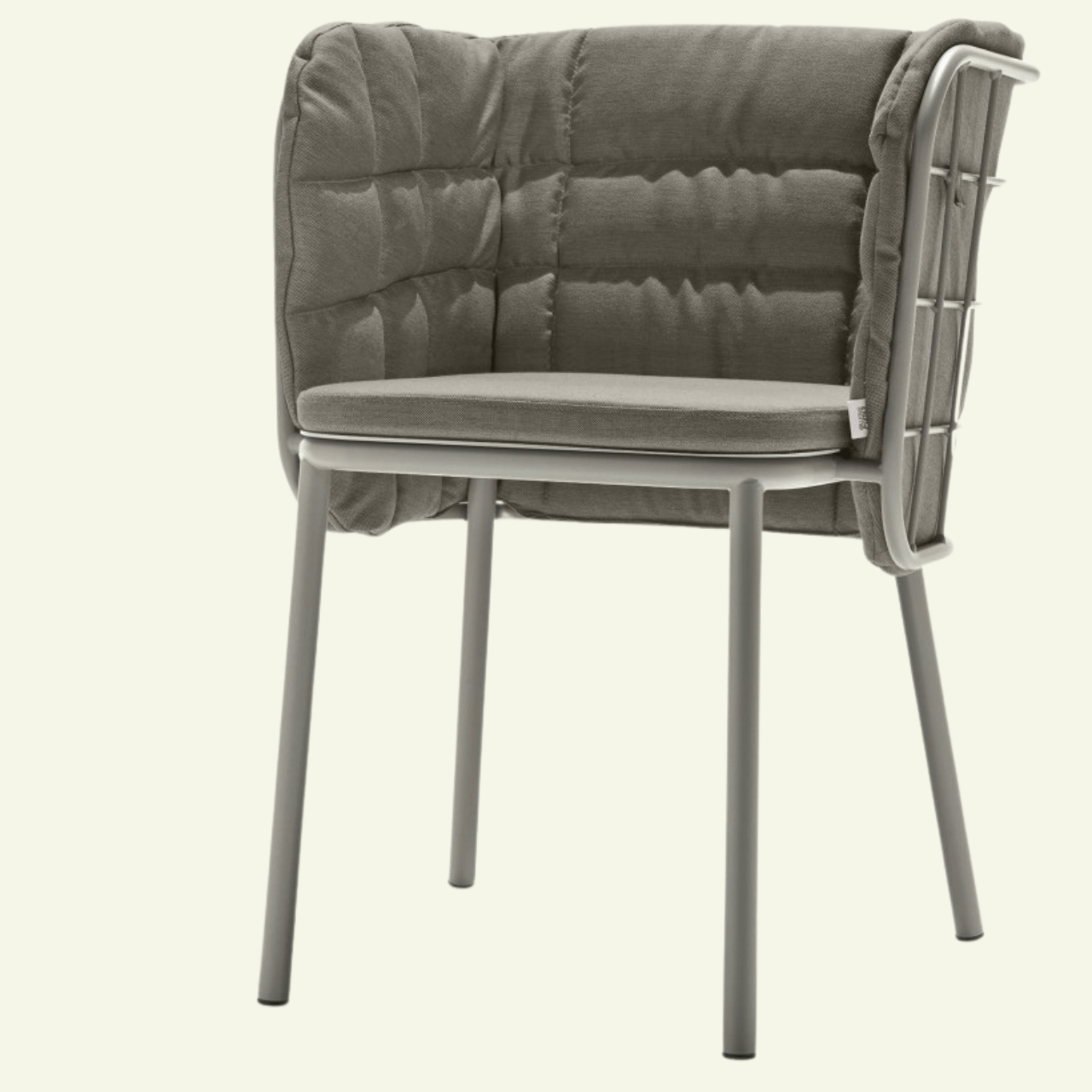 Chaise design en métal Jujube - CHAIRS & MORE - La Maison MilanaiseSableGris 600