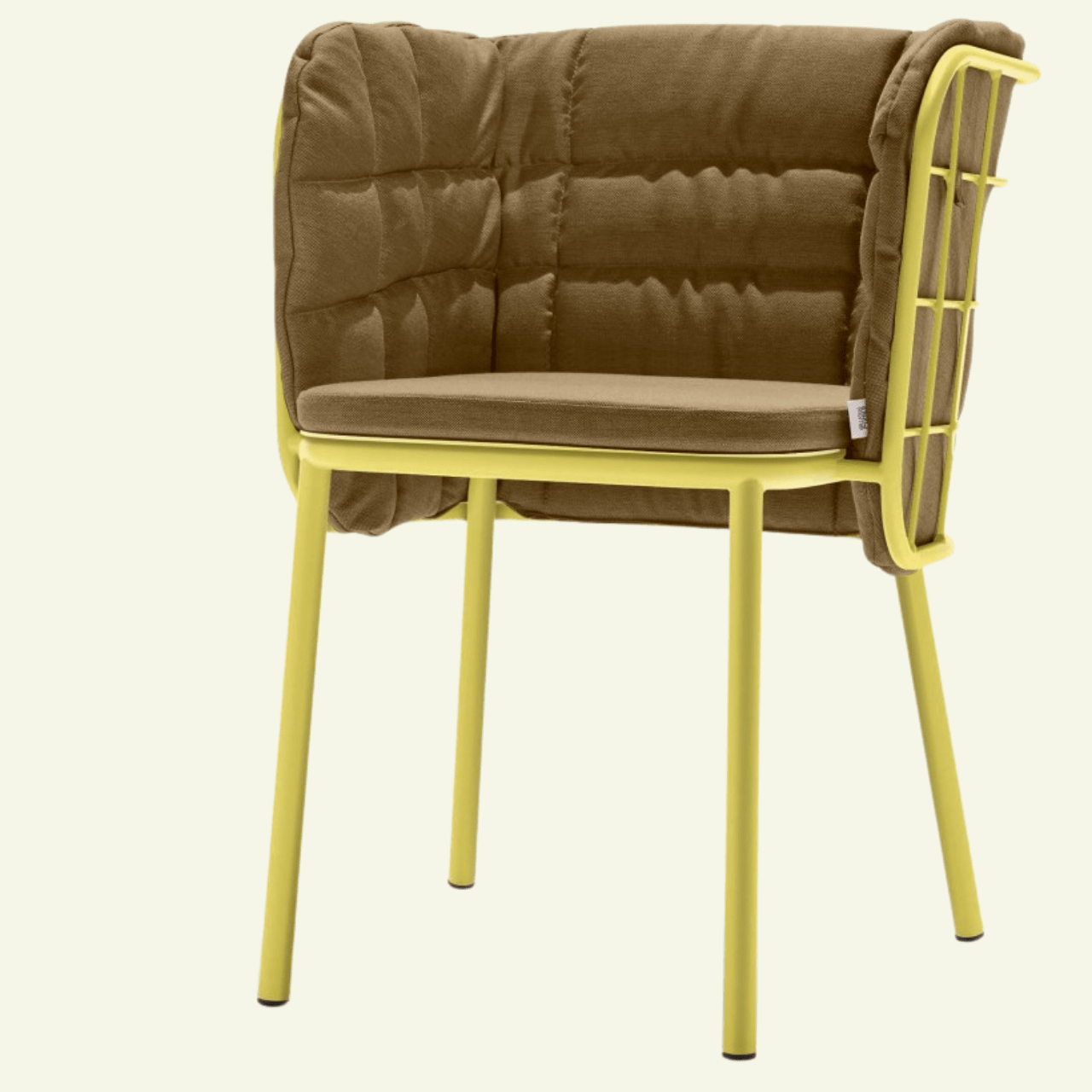 Chaise design en métal Jujube - CHAIRS & MORE - La Maison MilanaiseJUJUBESP - 1JauneCamel 401