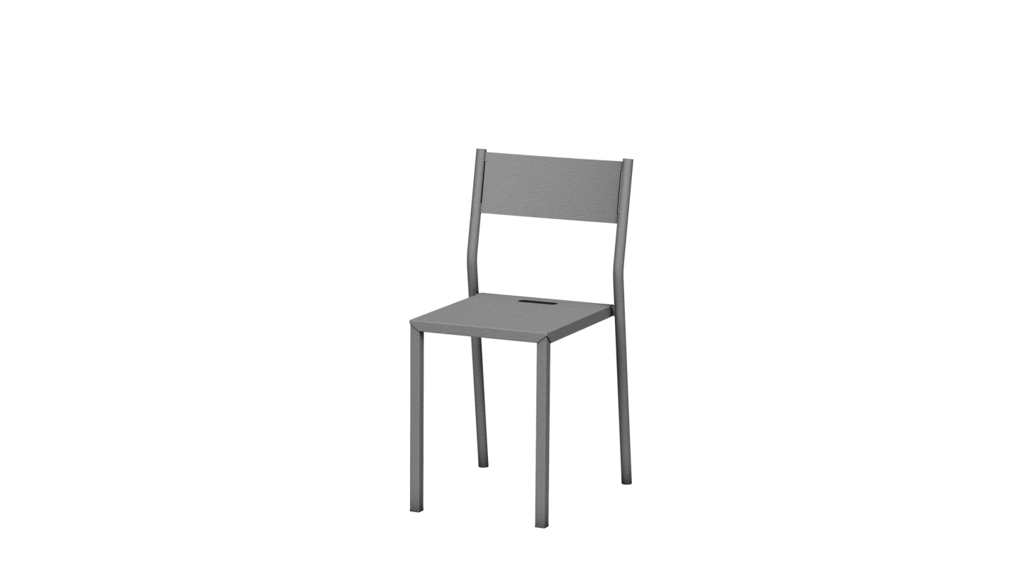 Chaise design en métal Take - MATIERE GRISE - La Maison MilanaiseCHAISETAKE - 36Brut Vernis Brillant 020