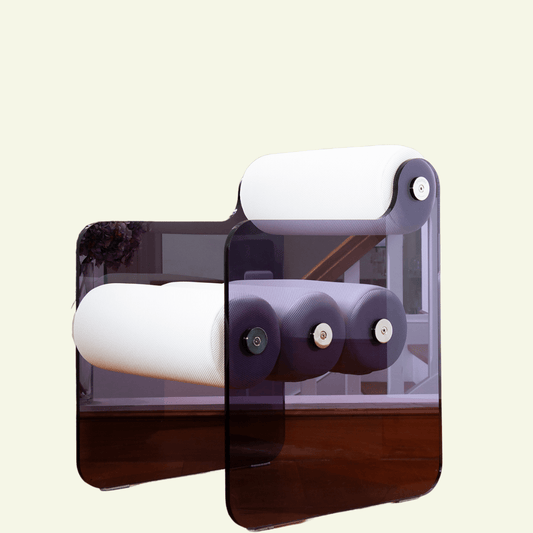 Chaise en altuglas et tissus alvéolaire 3D MW04 - KUUMO DESIGN - La Maison MilanaiseMW04CHAISE - 1TaupeTransparent