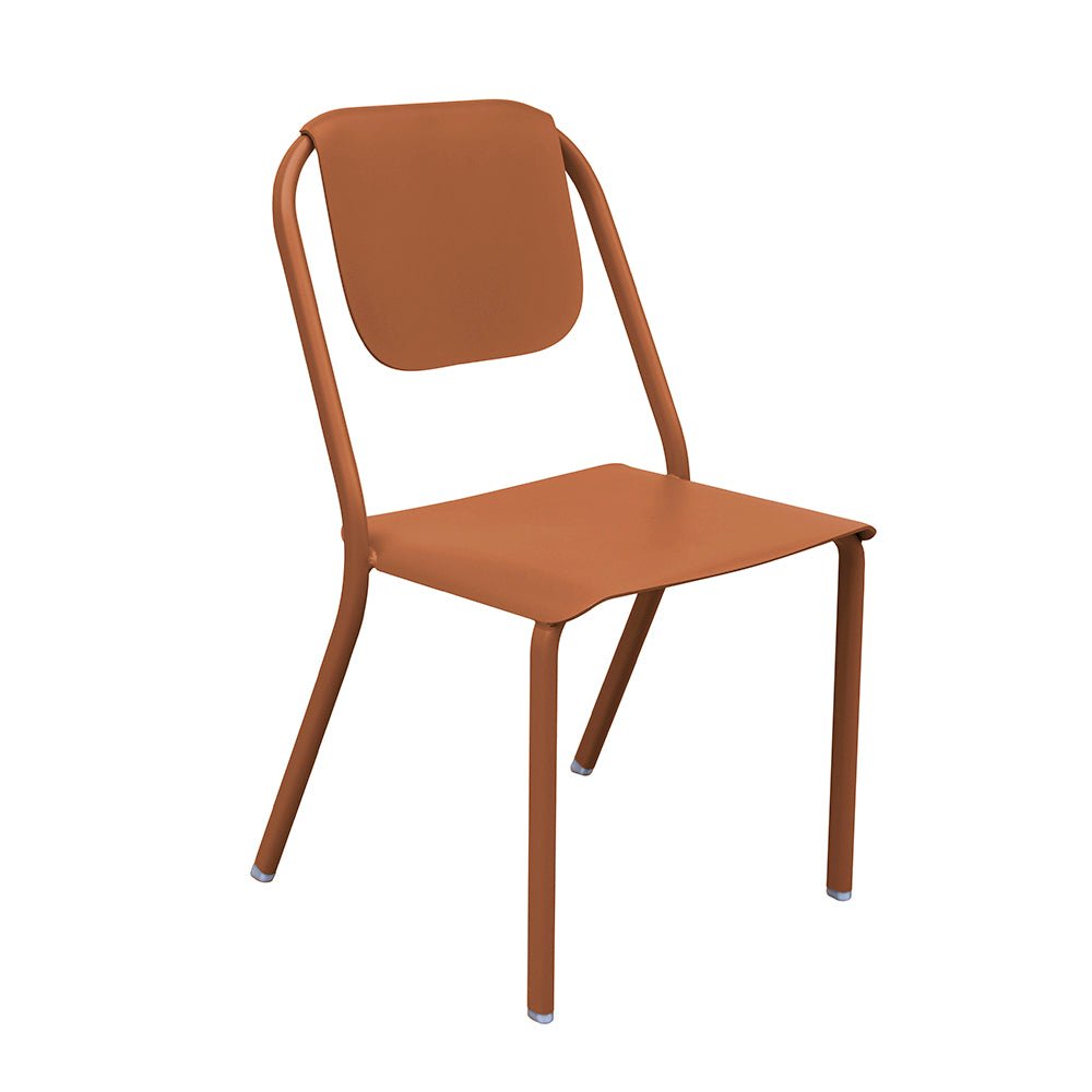 Chaise en aluminium design et empilable - ALLURE D'AZUR - La Maison Milanaise582003TERRATerracotta