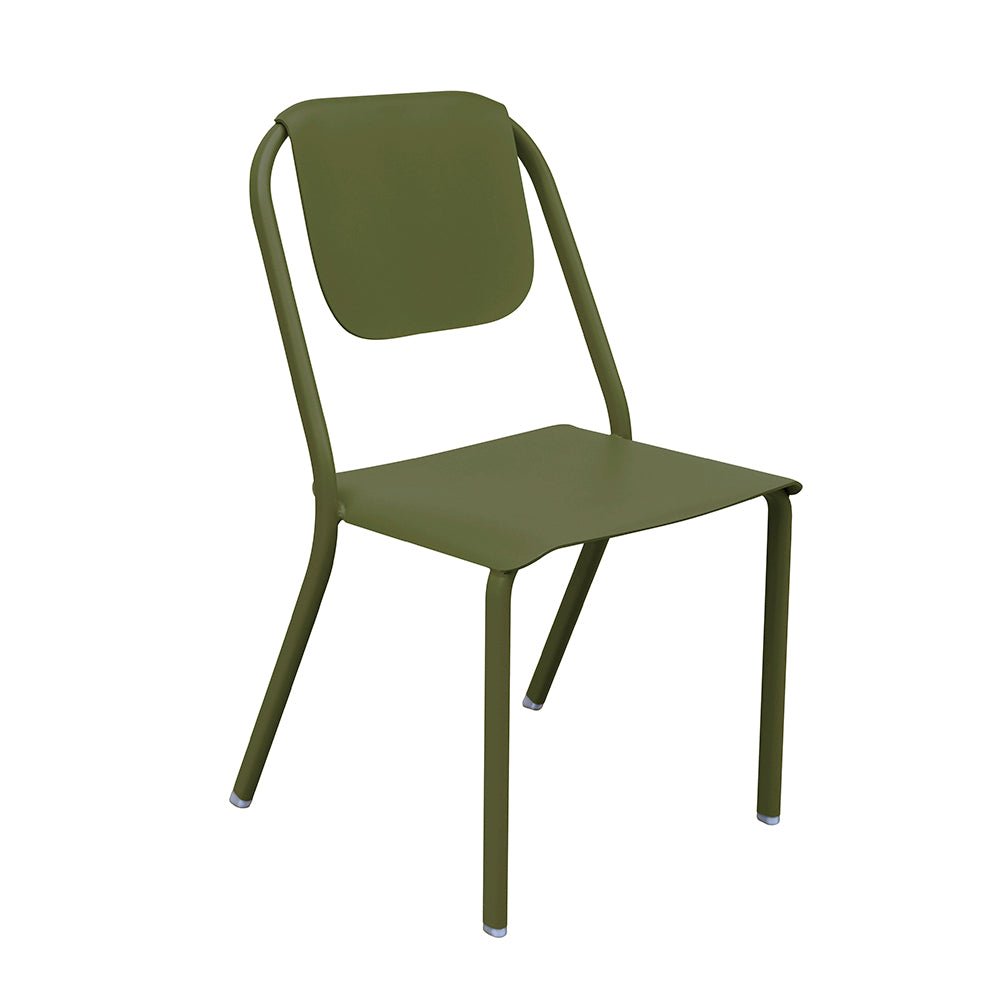 Chaise en aluminium design et empilable - ALLURE D'AZUR - La Maison Milanaise582003KAKIKaki