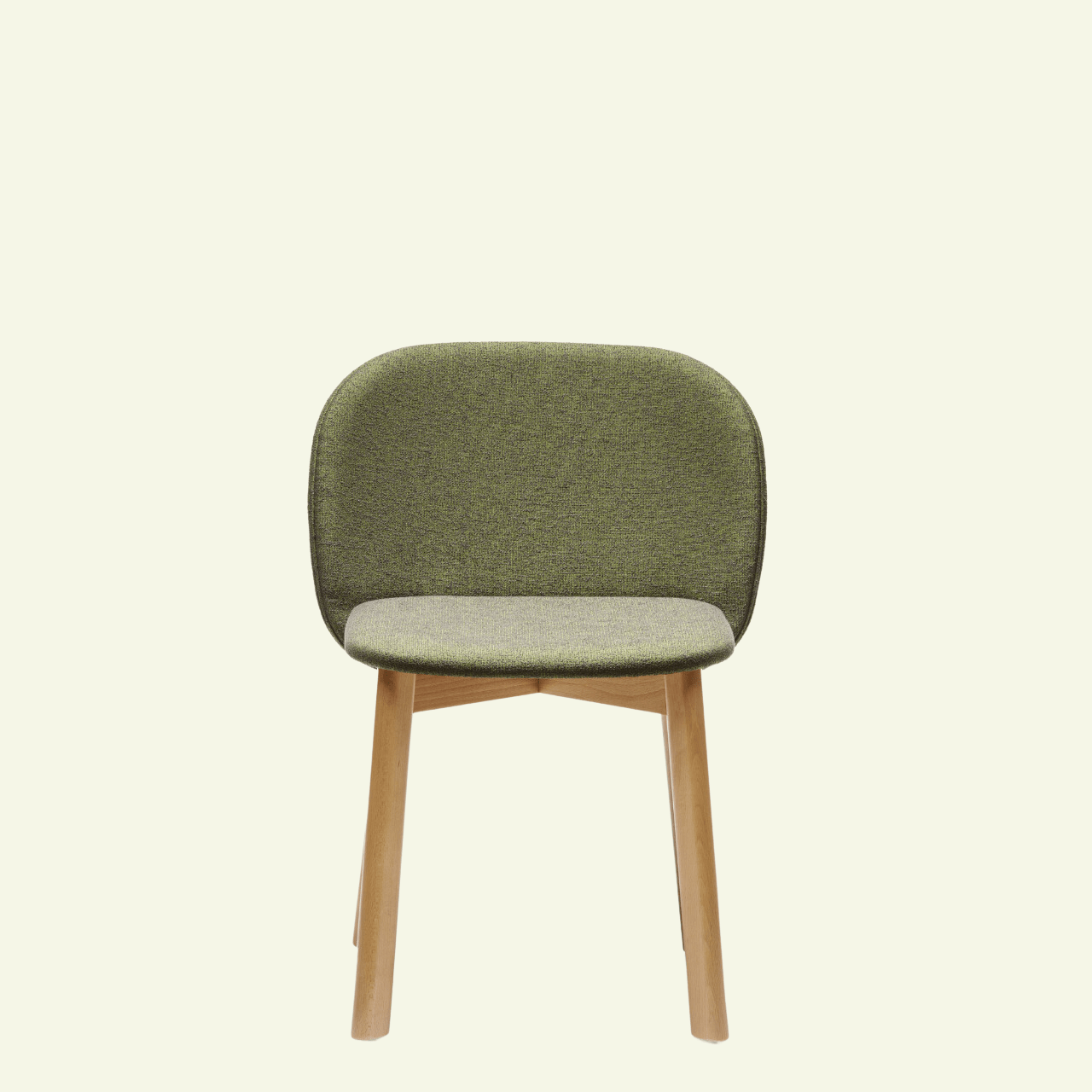 Chaise en bois et tissus vert Chips S - CHAIRS AND MORE - La Maison MilanaisechipsSBOISVERTKAKI