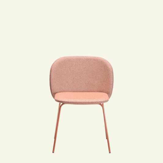Chaise en tissus et métal terracotta Chips M - CHAIRS AND MORE - La Maison Milanaisechipsmmetalterra - 1