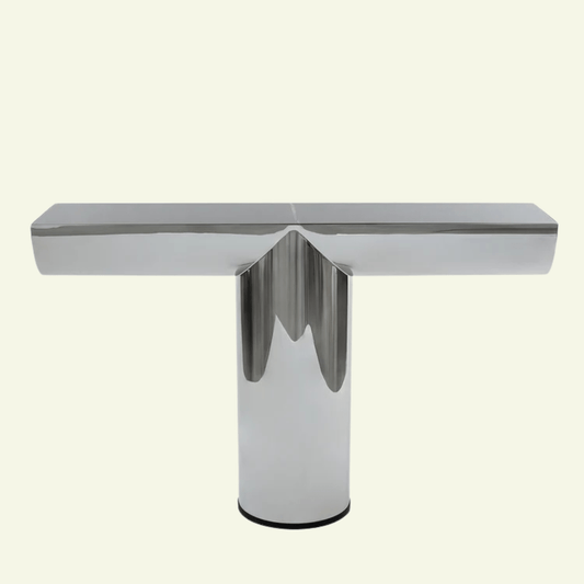 Console design en acier poli avec insert en céramique PERSEO - ULTRA MOBILI - La Maison MilanaiseCPR14CER