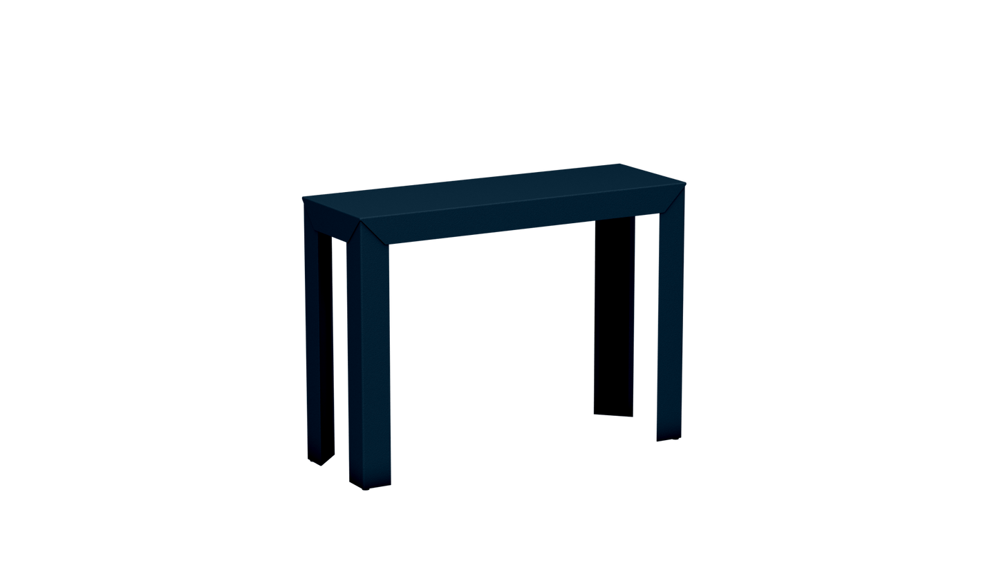 Console rectangulaire en aluminium 103cm Zef - MATIERE GRISE - La Maison MilanaiseDenim 007Droits