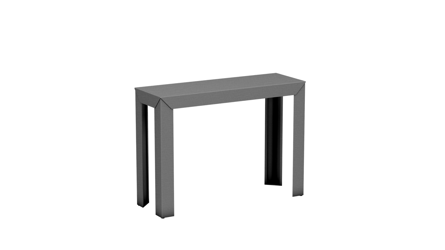 Console rectangulaire en aluminium 103cm Zef - MATIERE GRISE - La Maison MilanaiseBrut Vernis Brillant 020Droits