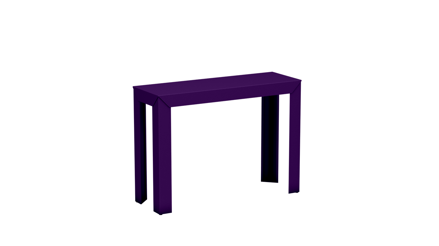 Console rectangulaire en aluminium 103cm Zef - MATIERE GRISE - La Maison MilanaiseUltra Violet 172Droits