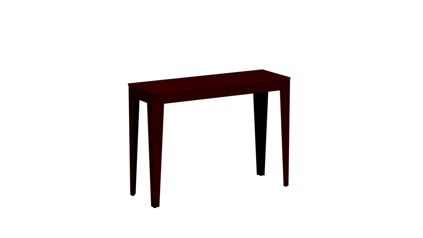 Console rectangulaire en aluminium 103cm Zef - MATIERE GRISE - La Maison MilanaiseBourgogne 153Fuselés
