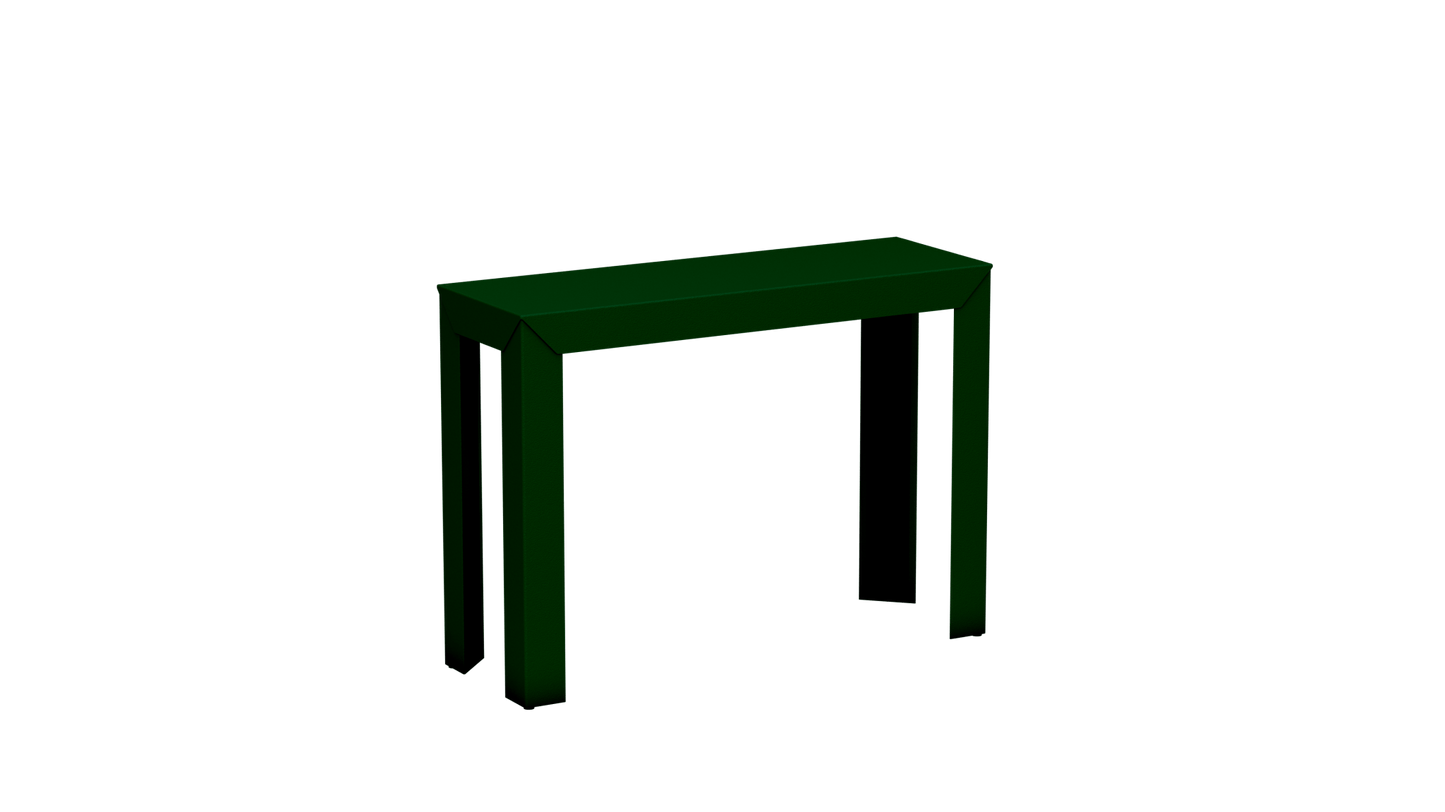 Console rectangulaire en aluminium 103cm Zef - MATIERE GRISE - La Maison MilanaiseCanopée 124Droits