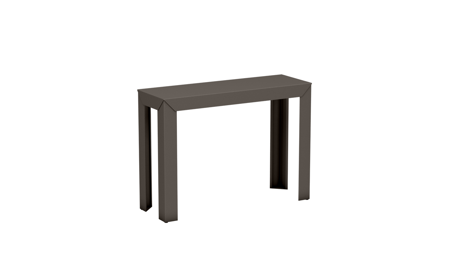 Console rectangulaire en aluminium 103cm Zef - MATIERE GRISE - La Maison MilanaiseTaupe 192Droits
