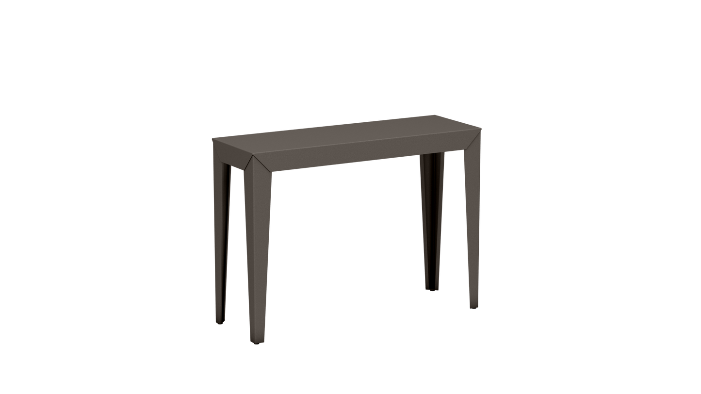Console rectangulaire en aluminium 103cm Zef - MATIERE GRISE - La Maison MilanaiseTaupe 192Fuselés
