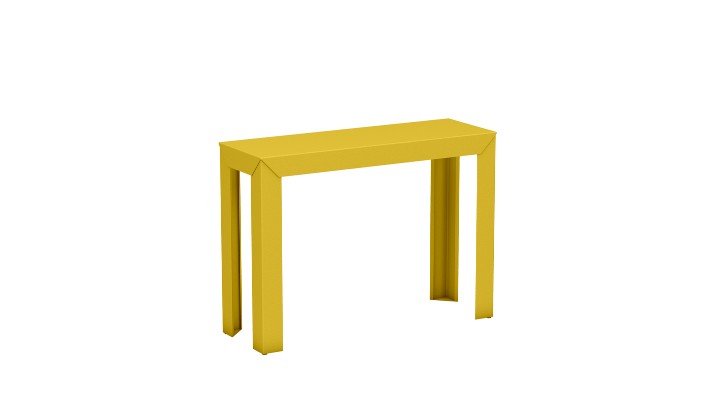 Console rectangulaire en aluminium 103cm Zef - MATIERE GRISE - La Maison MilanaisePoussin 014Droits