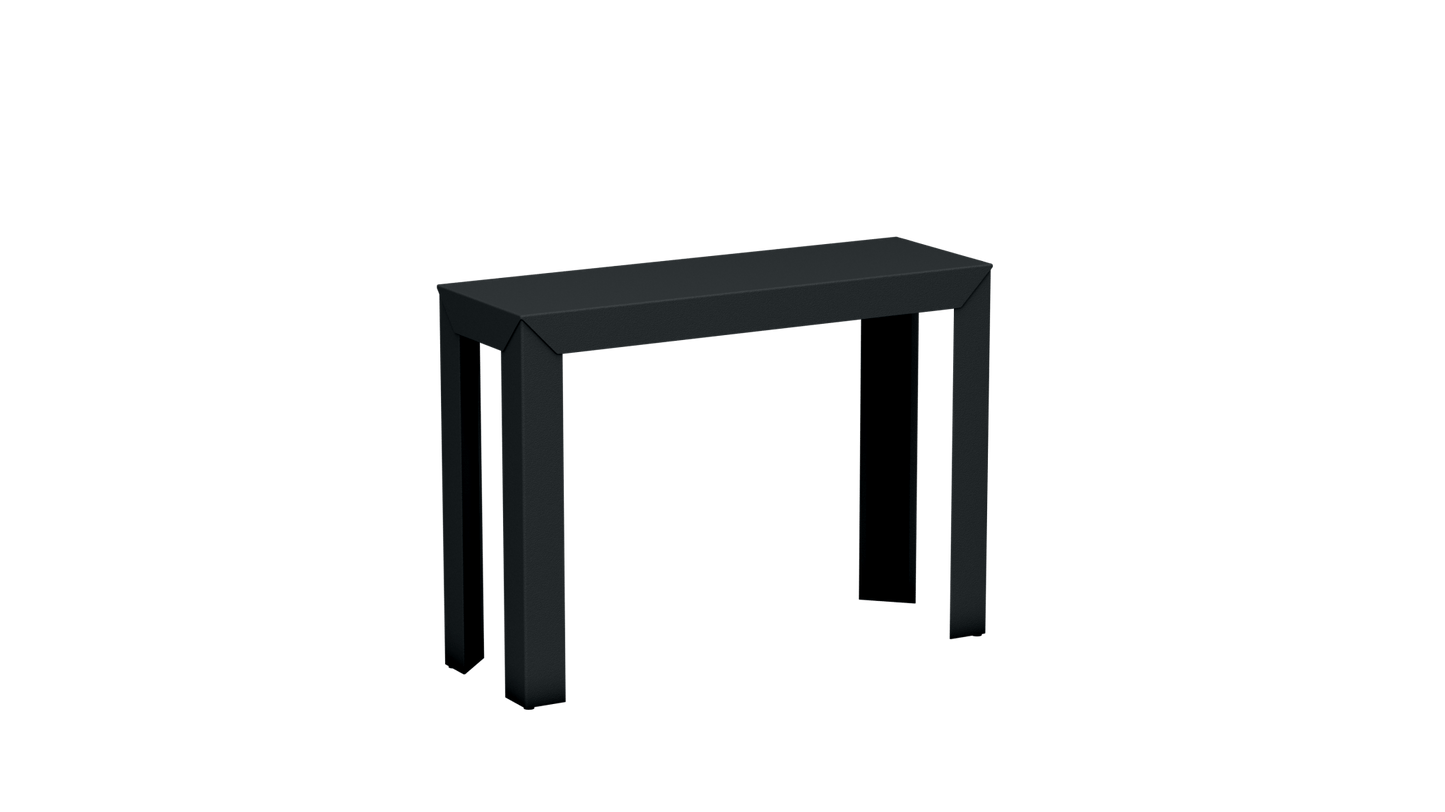 Console rectangulaire en aluminium 103cm Zef - MATIERE GRISE - La Maison MilanaiseAnthracite 222Droits