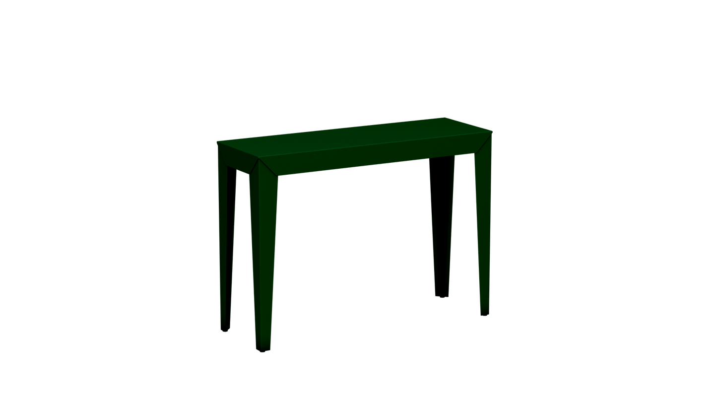 Console rectangulaire en aluminium 103cm Zef - MATIERE GRISE - La Maison MilanaiseCanopée 124Fuselés