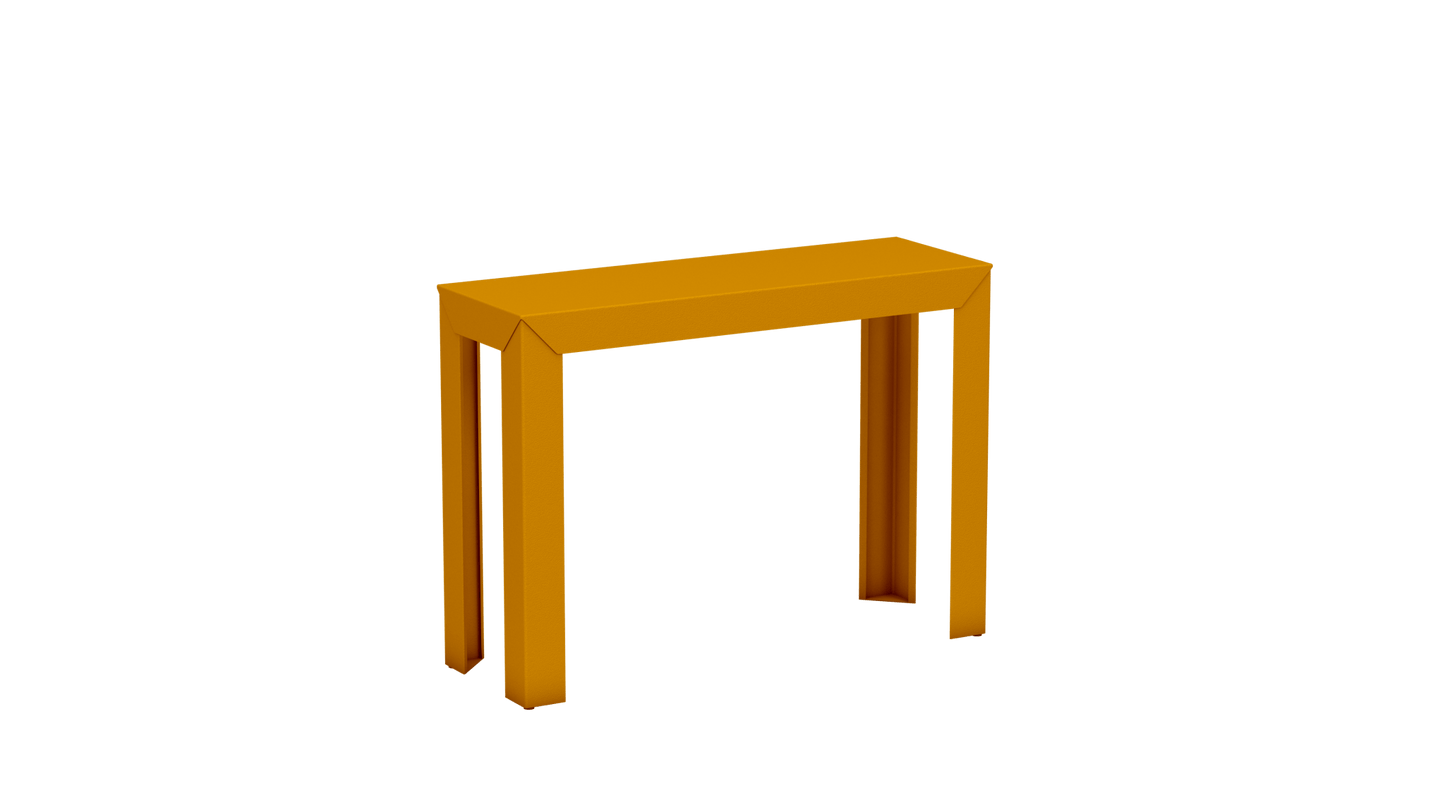 Console rectangulaire en aluminium 103cm Zef - MATIERE GRISE - La Maison MilanaiseSafran 131Droits