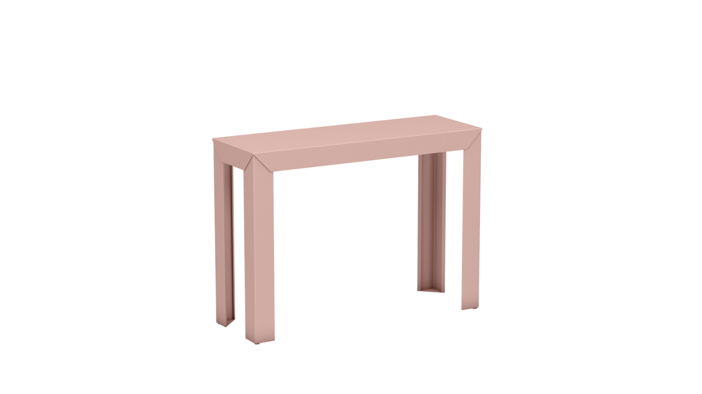 Console rectangulaire en aluminium 103cm Zef - MATIERE GRISE - La Maison MilanaiseBaby pink 162Droits