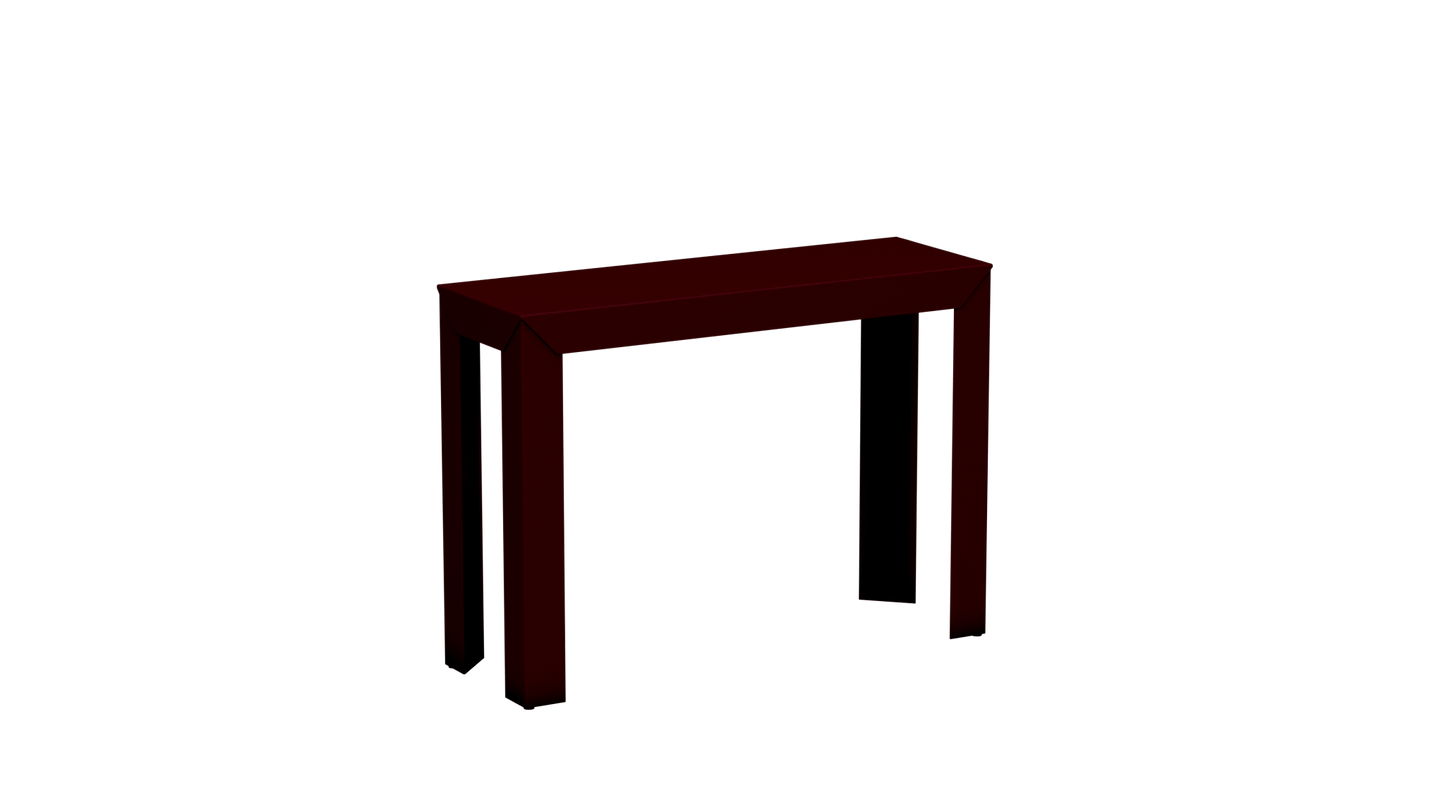Console rectangulaire en aluminium 103cm Zef - MATIERE GRISE - La Maison MilanaiseBourgogne 153Droits