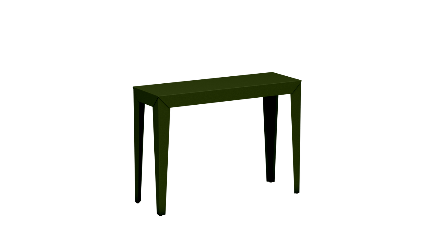 Console rectangulaire en aluminium 103cm Zef - MATIERE GRISE - La Maison MilanaiseKaki 122Fuselés