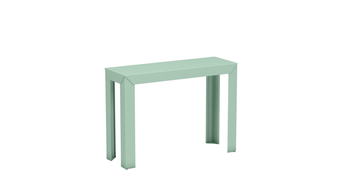 Console rectangulaire en aluminium 103cm Zef - MATIERE GRISE - La Maison MilanaiseVert d'eau 120Droits