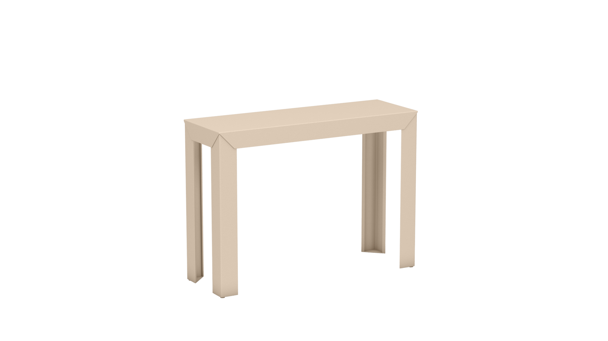 Console rectangulaire en aluminium 103cm Zef - MATIERE GRISE - La Maison MilanaiseEggshell 161Droits