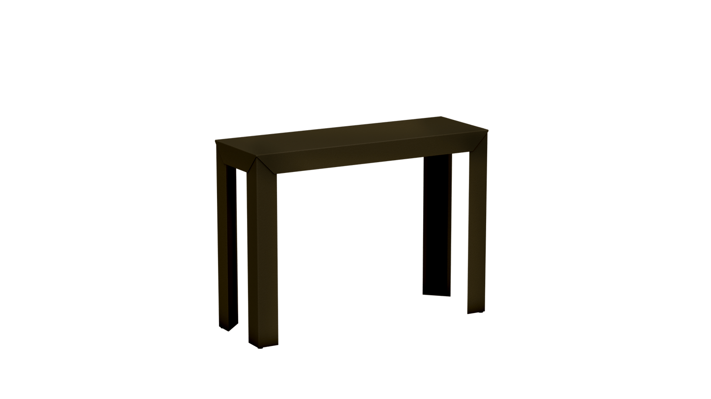 Console rectangulaire en aluminium 103cm Zef - MATIERE GRISE - La Maison MilanaiseBrut Vernis fumé 241Droits
