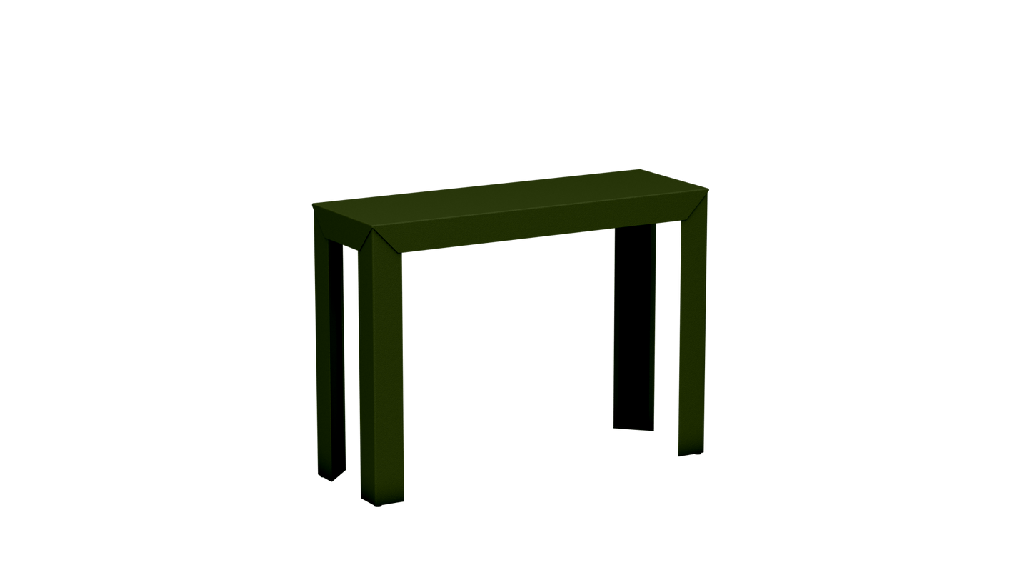 Console rectangulaire en aluminium 103cm Zef - MATIERE GRISE - La Maison MilanaiseKaki 122Droits
