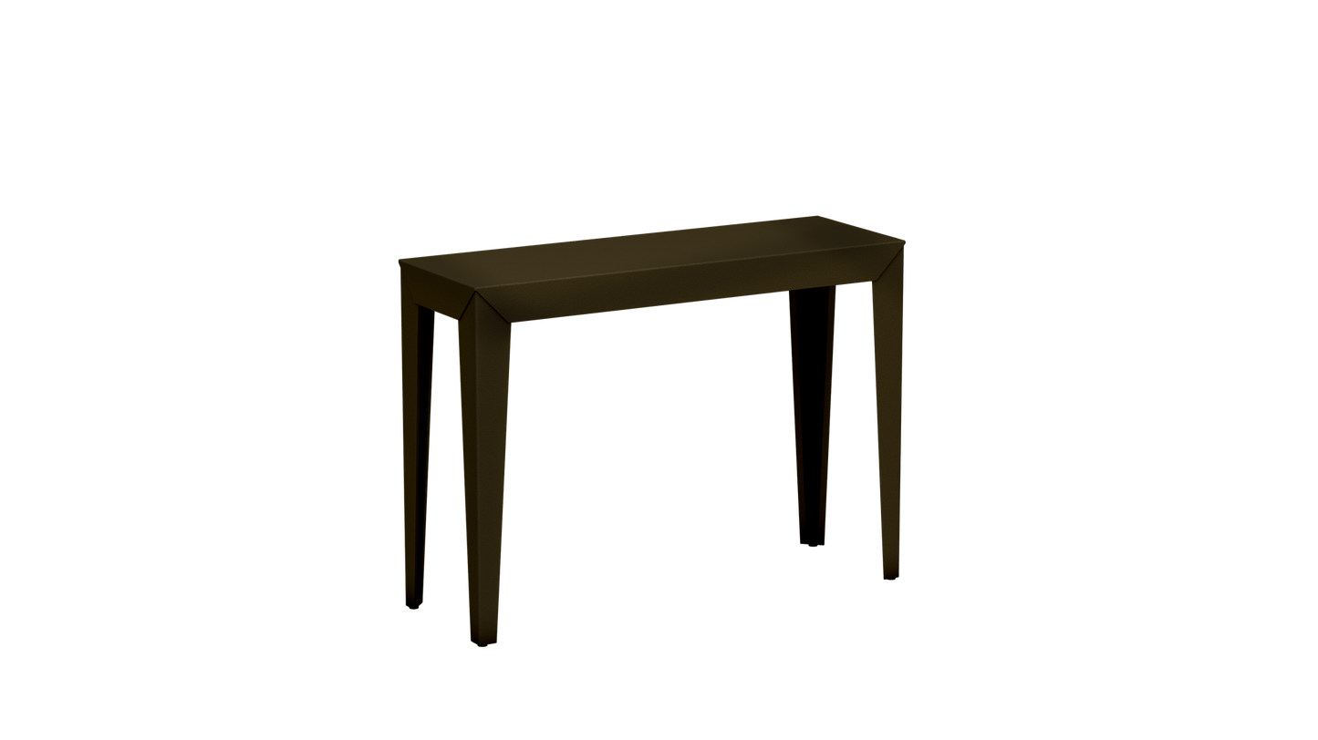 Console rectangulaire en aluminium 103cm Zef - MATIERE GRISE - La Maison MilanaiseBrut Vernis fumé 241Fuselés