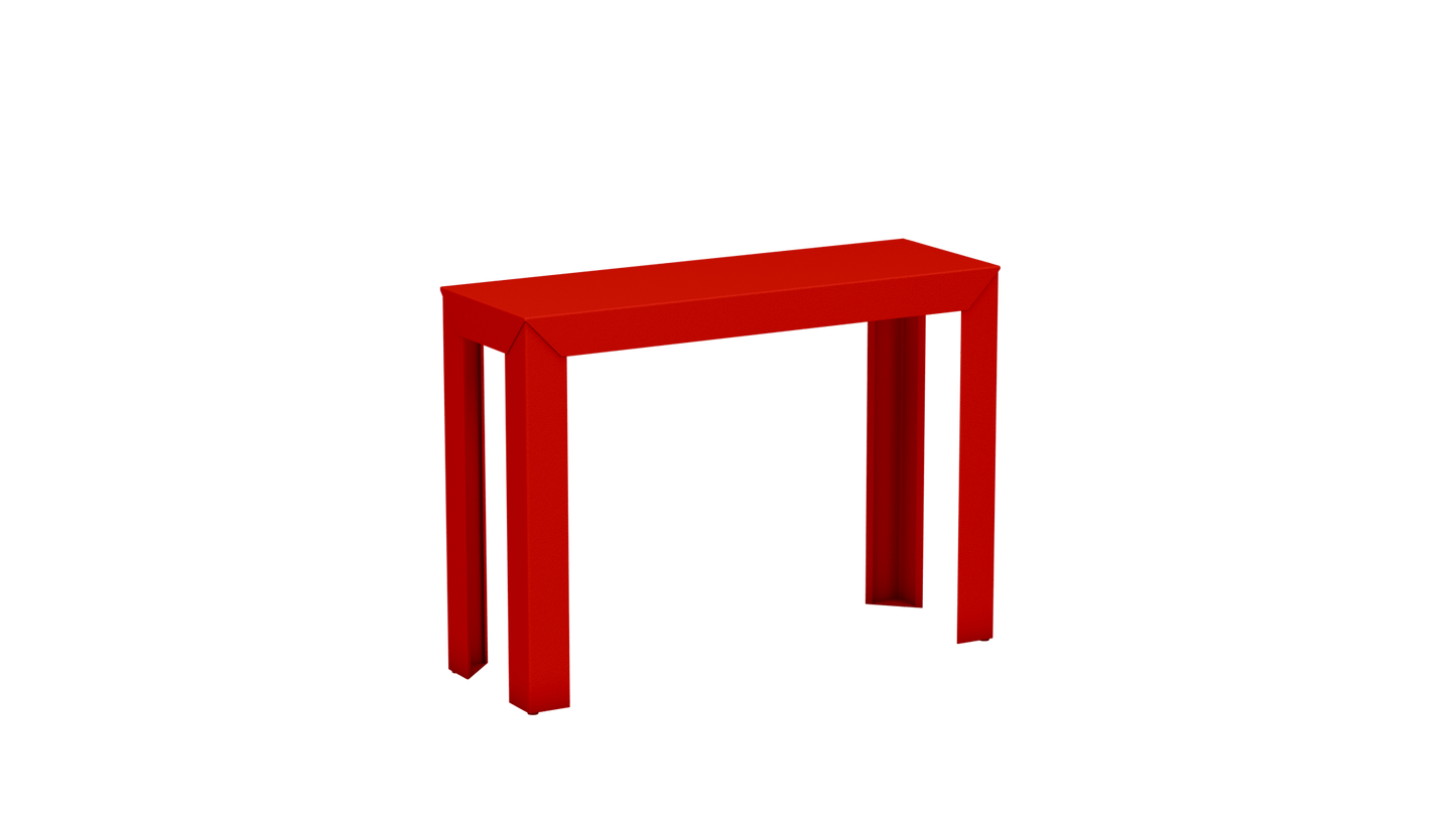 Console rectangulaire en aluminium 103cm Zef - MATIERE GRISE - La Maison MilanaiseCorail 032Droits