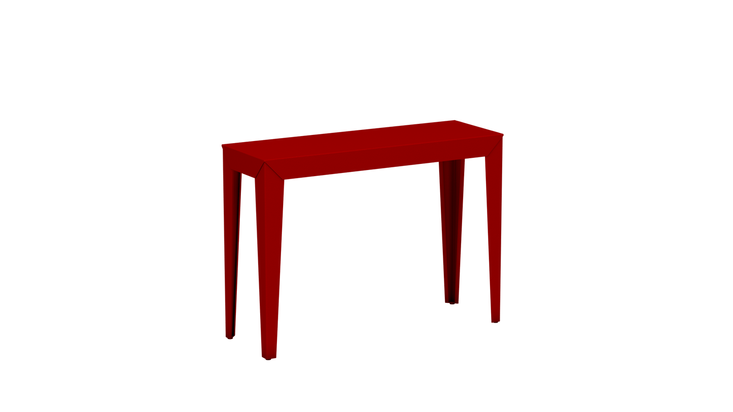 Console rectangulaire en aluminium 103cm Zef - MATIERE GRISE - La Maison MilanaiseVermillon 012Fuselés