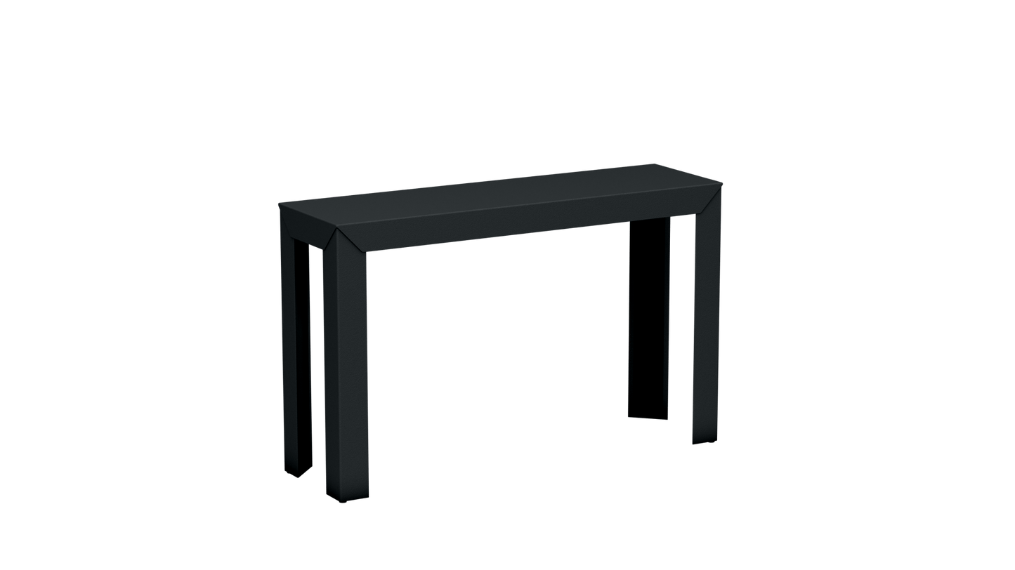 Console rectangulaire en aluminium 120cm Zef - MATIERE GRISE - La Maison MilanaiseAnthracite 222Droits