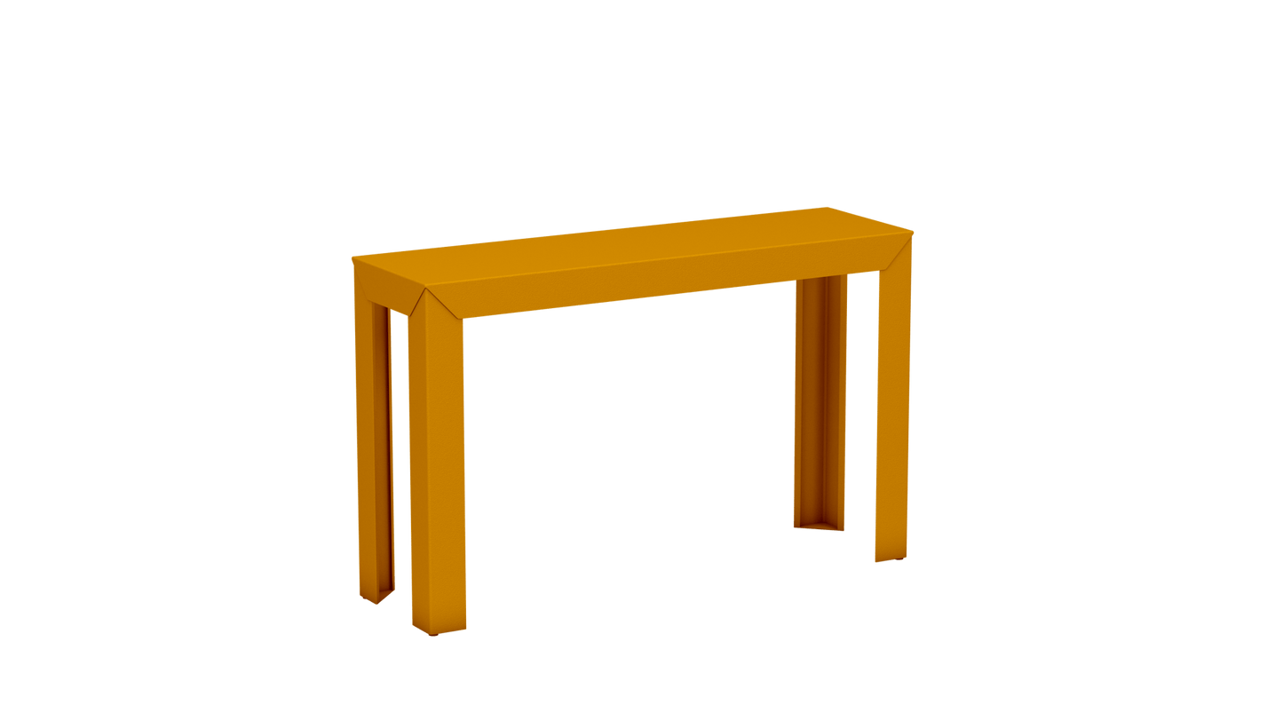 Console rectangulaire en aluminium 120cm Zef - MATIERE GRISE - La Maison MilanaiseSafran 131Droits