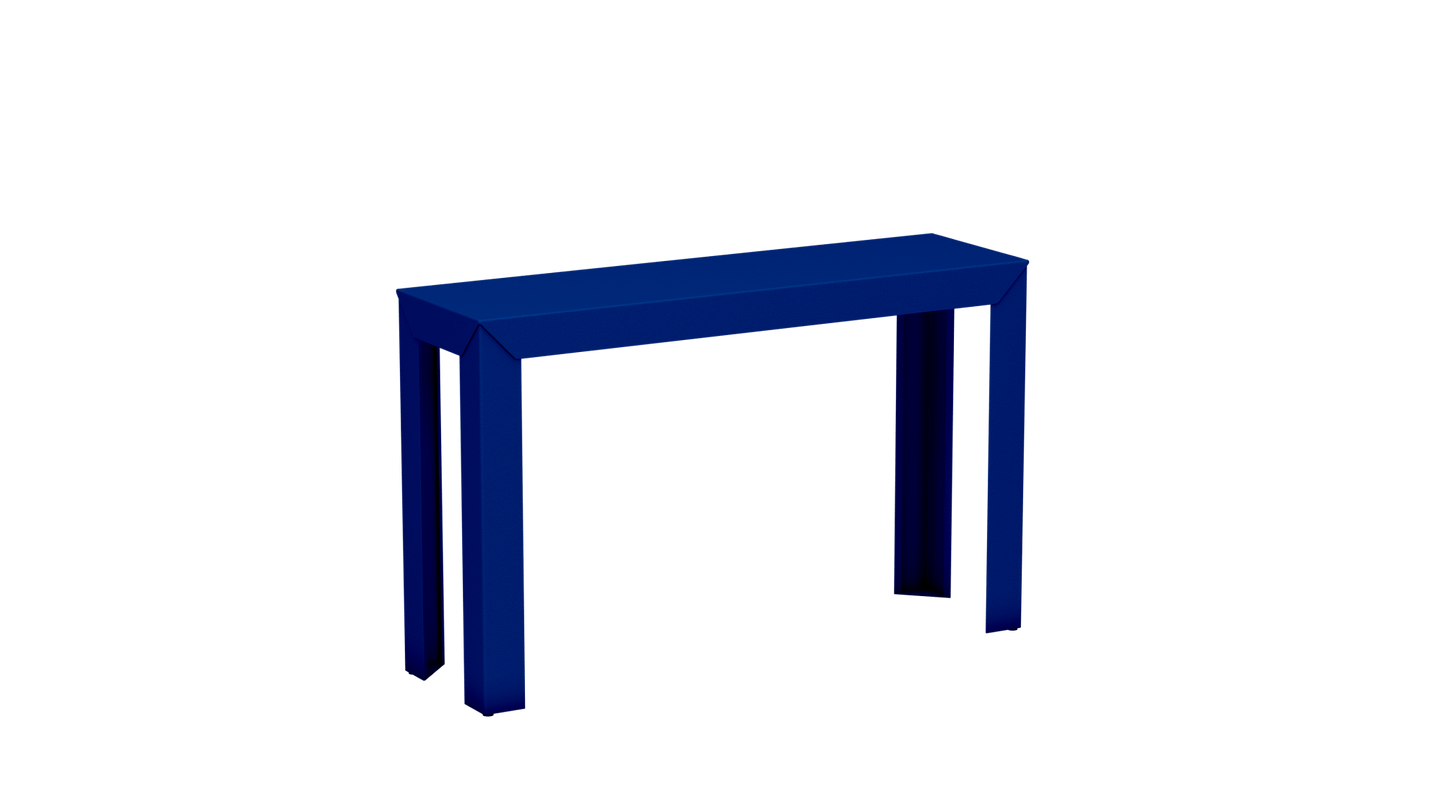 Console rectangulaire en aluminium 120cm Zef - MATIERE GRISE - La Maison MilanaiseBleu pur 112Droits