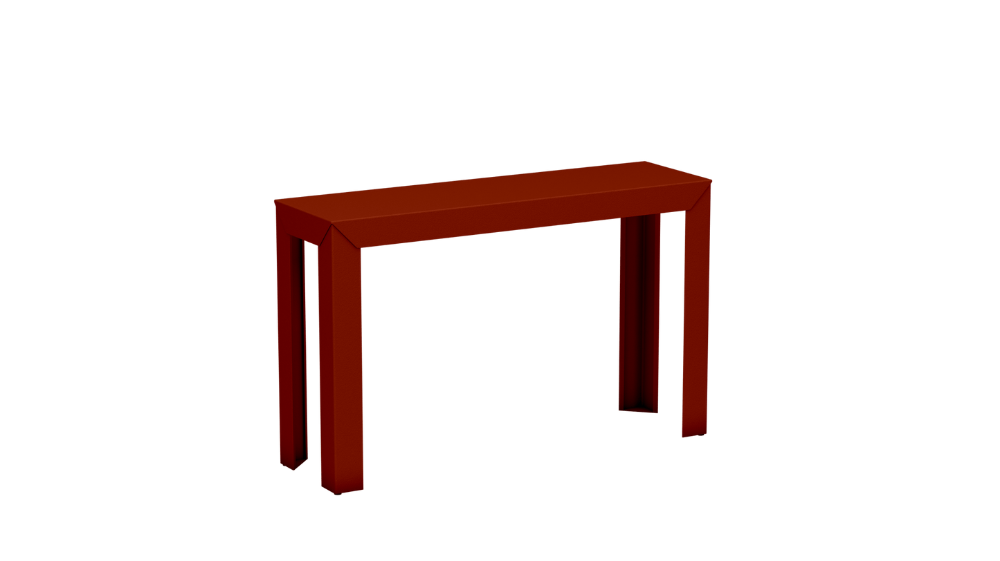 Console rectangulaire en aluminium 120cm Zef - MATIERE GRISE - La Maison MilanaiseTerracotta 142Droits