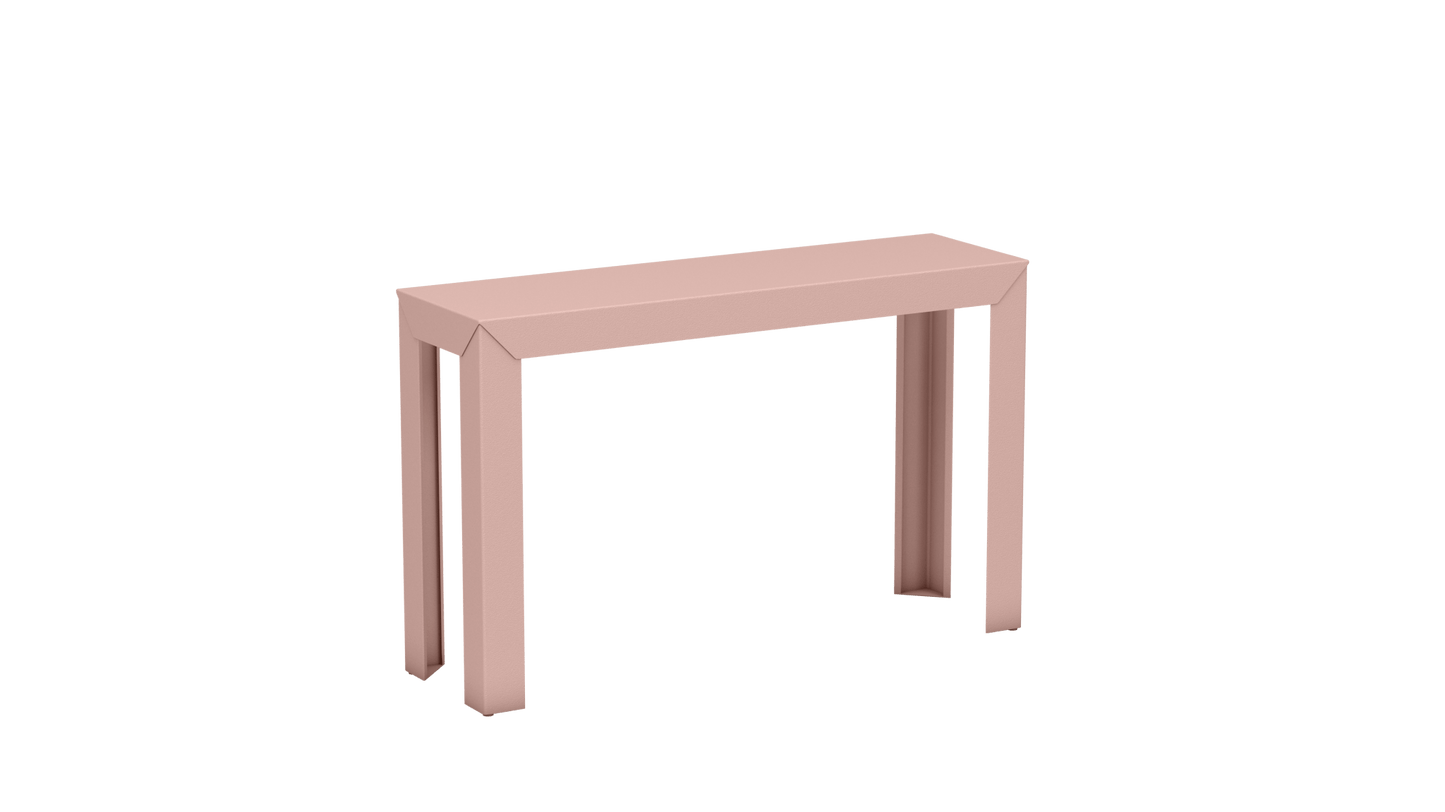 Console rectangulaire en aluminium 120cm Zef - MATIERE GRISE - La Maison MilanaiseBaby pink 162Droits