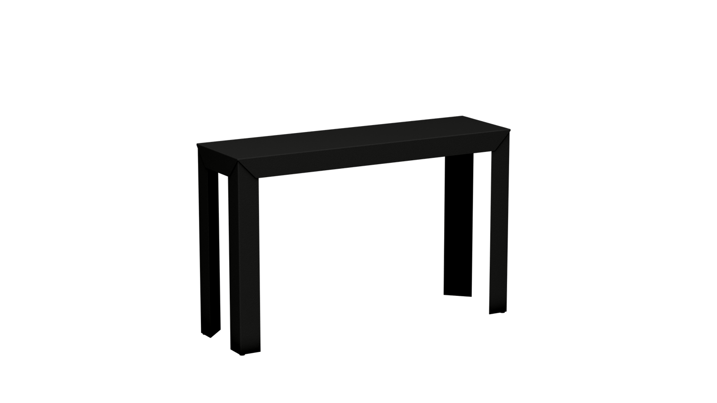 Console rectangulaire en aluminium 120cm Zef - MATIERE GRISE - La Maison MilanaiseNoir mat 031Droits