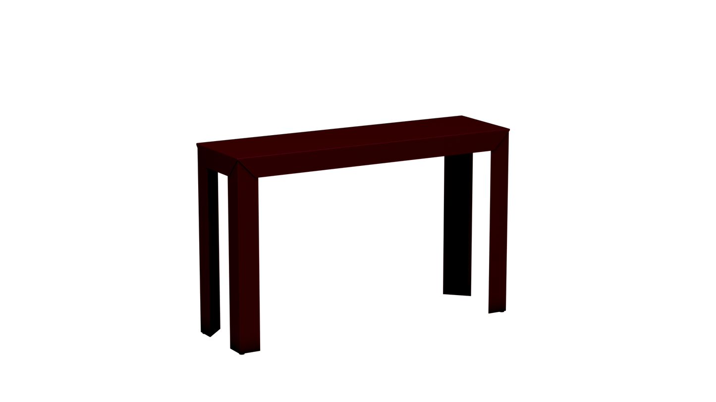 Console rectangulaire en aluminium 120cm Zef - MATIERE GRISE - La Maison MilanaiseBourgogne 153Droits