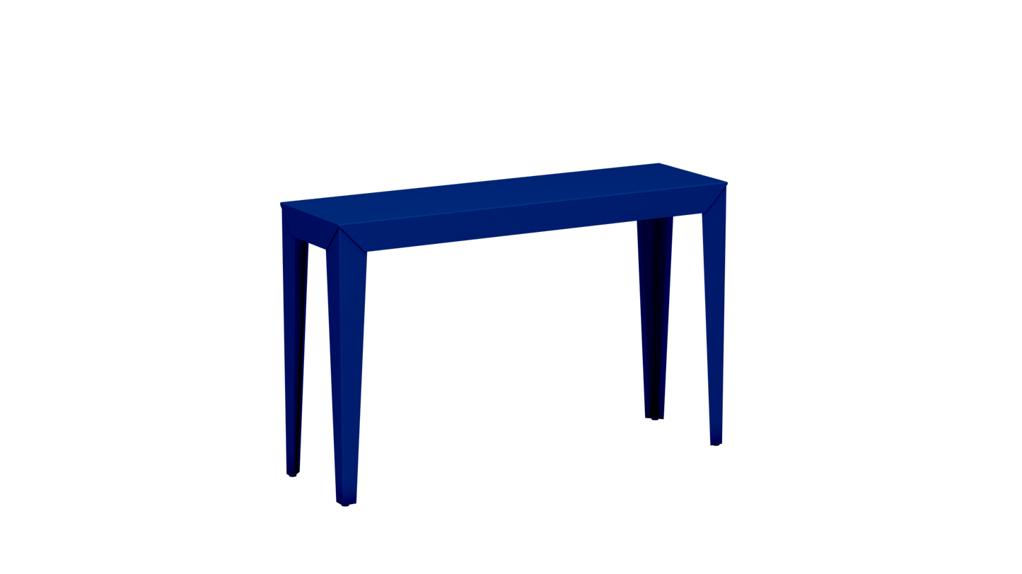 Console rectangulaire en aluminium 120cm Zef - MATIERE GRISE - La Maison MilanaiseBleu pur 112Fuselés