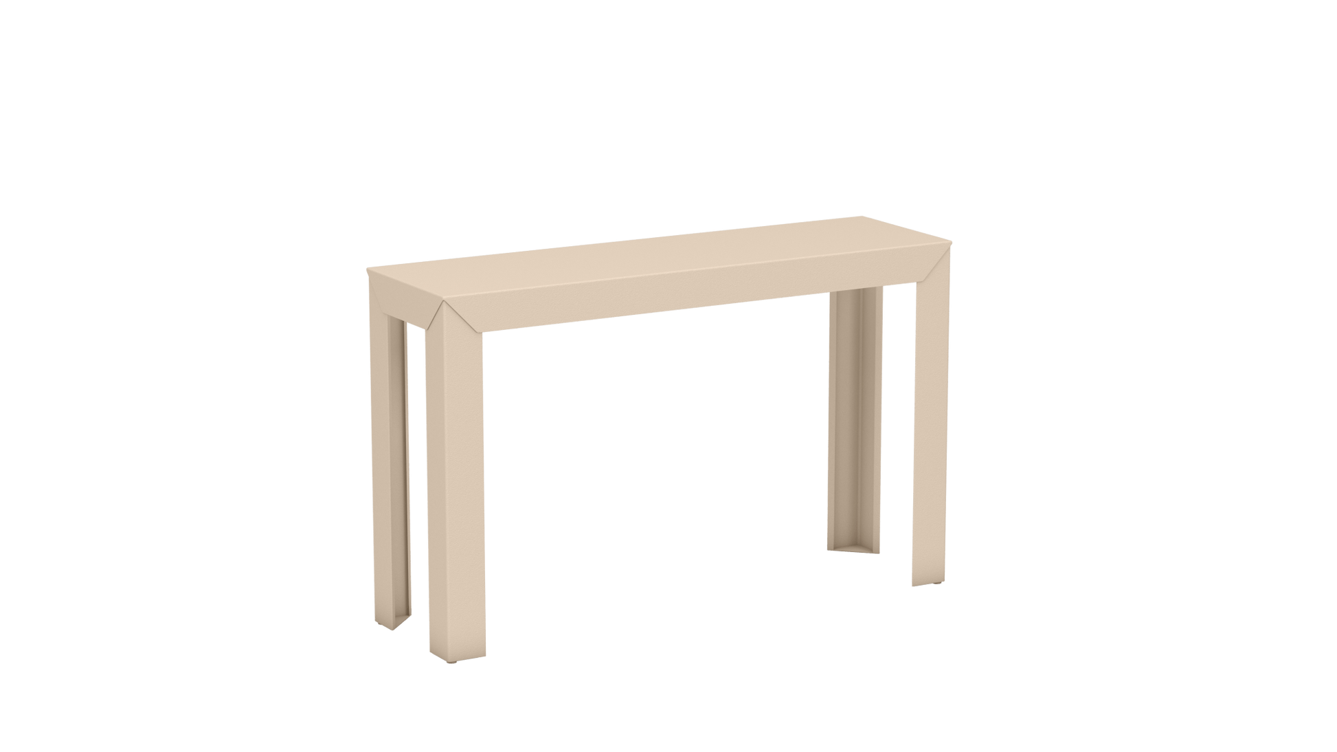 Console rectangulaire en aluminium 120cm Zef - MATIERE GRISE - La Maison MilanaiseEggshell 161Droits