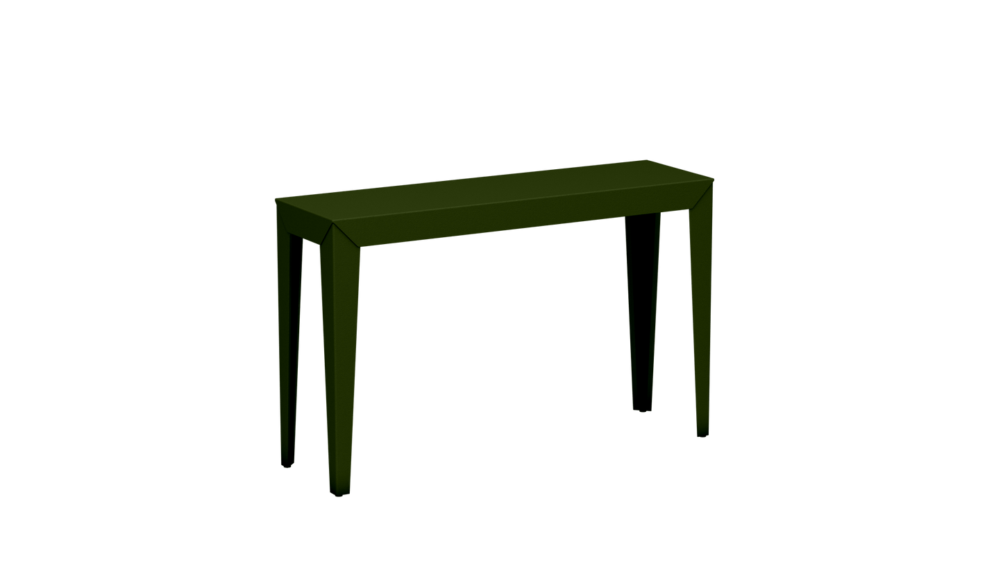 Console rectangulaire en aluminium 120cm Zef - MATIERE GRISE - La Maison MilanaiseKaki 122Fuselés