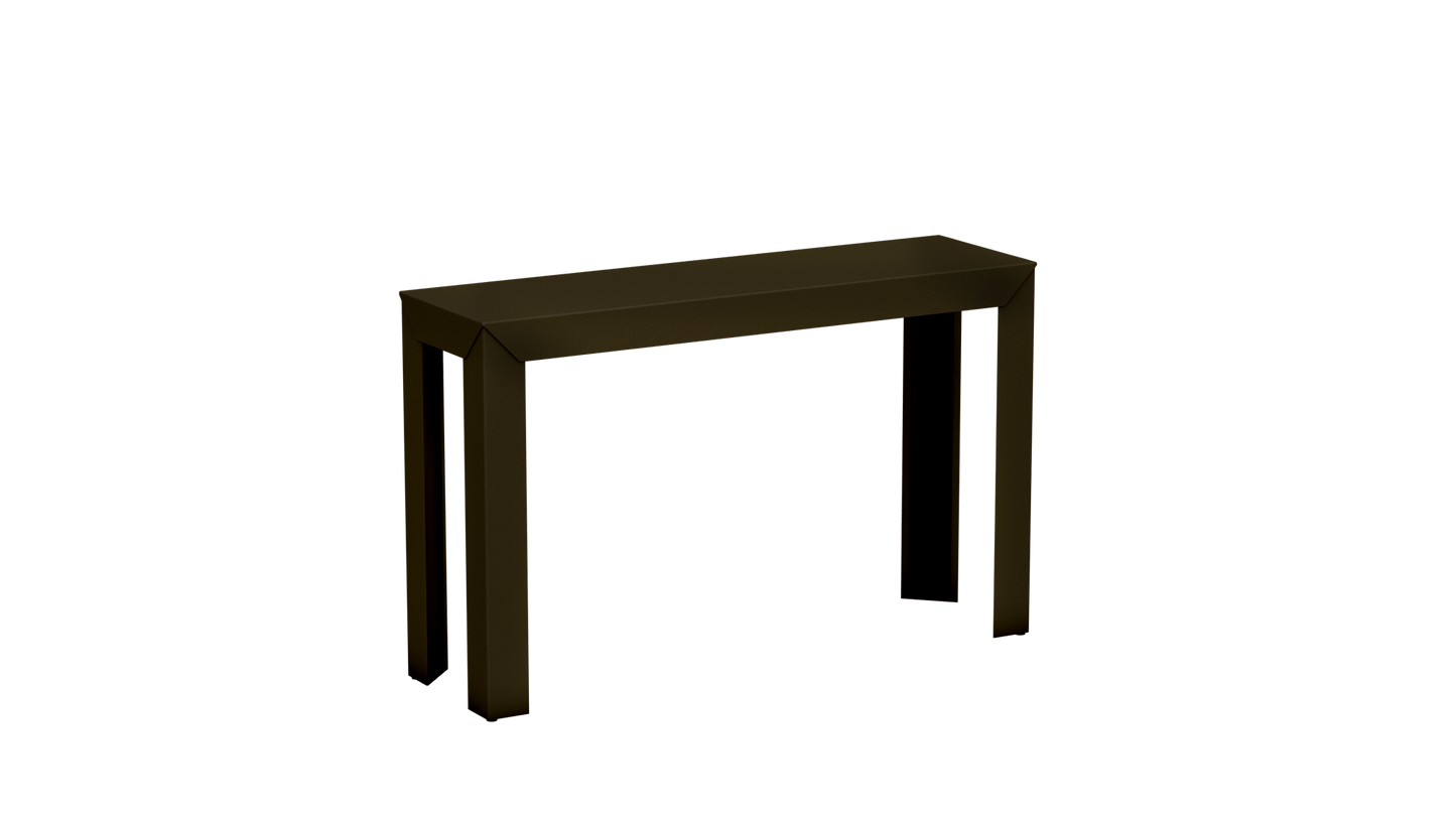 Console rectangulaire en aluminium 120cm Zef - MATIERE GRISE - La Maison MilanaiseBrut Vernis fumé 241Droits