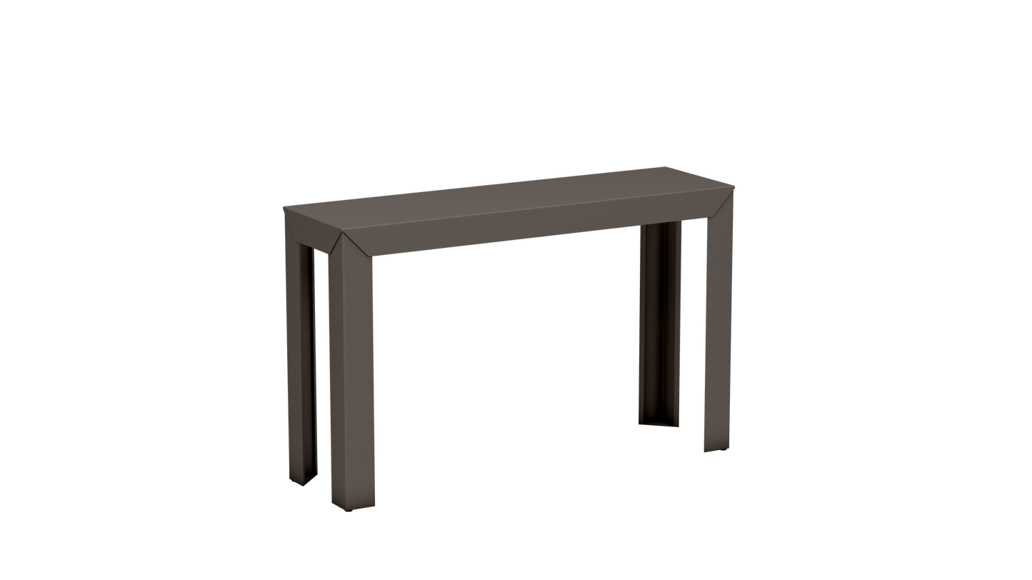 Console rectangulaire en aluminium 120cm Zef - MATIERE GRISE - La Maison MilanaiseTaupe 192Droits