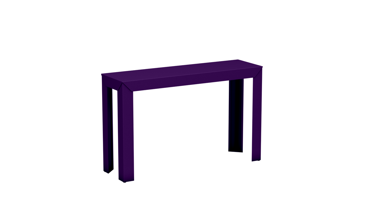 Console rectangulaire en aluminium 120cm Zef - MATIERE GRISE - La Maison MilanaiseUltra Violet 172Droits