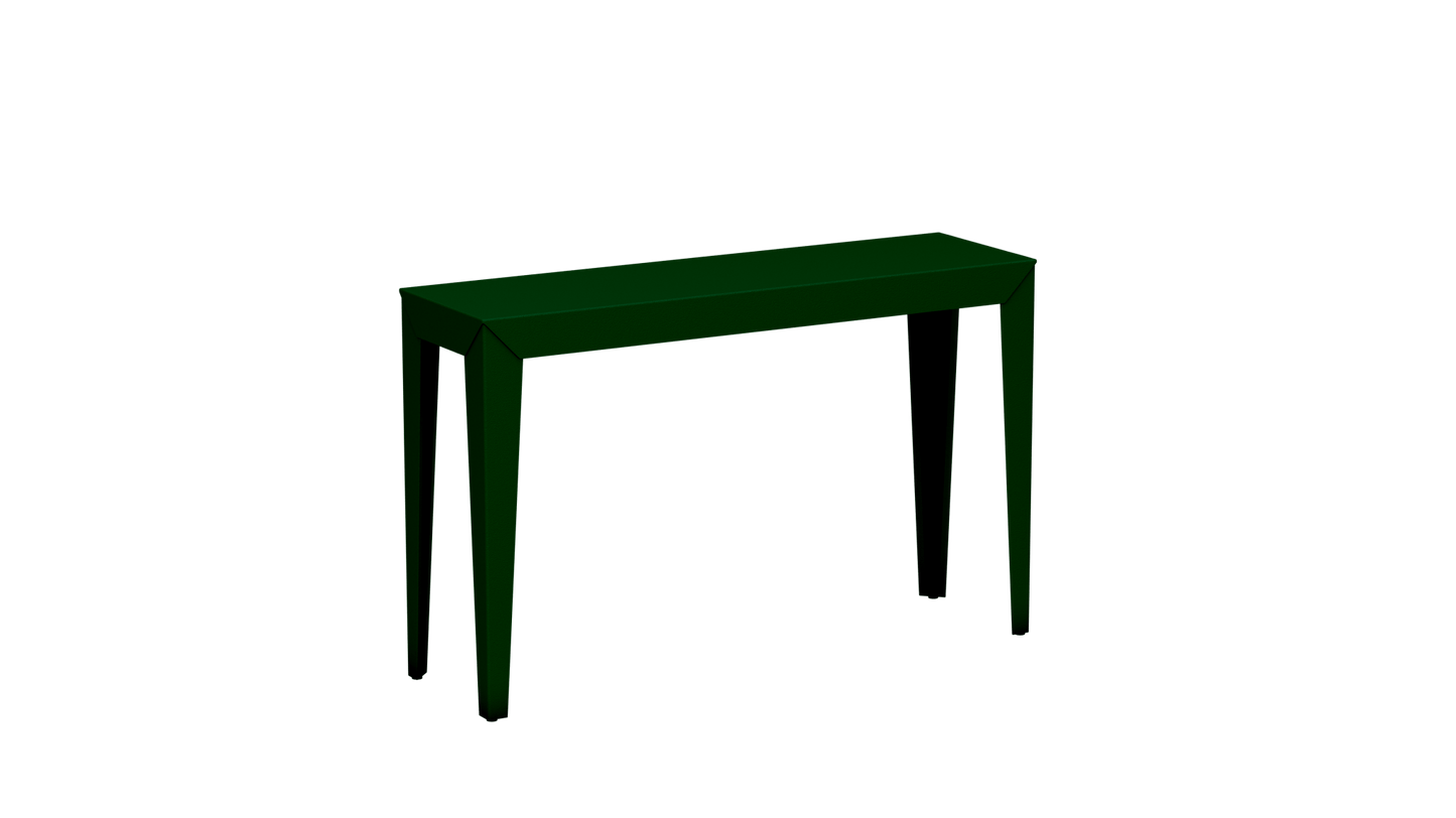 Console rectangulaire en aluminium 120cm Zef - MATIERE GRISE - La Maison MilanaiseCanopée 124Fuselés